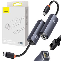 Adapter USB Typ-C - RJ-45 BASEUS Lite Series 1000mbps
