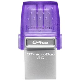 Pendrive KINGSTON DataTraveler 3C 64GB, USB-C / USB 3.2 Gen. 1 (USB 3.0)