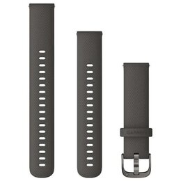 Pasek do Garmin Venu 2S/Forerunner 255S QuickFit 18 Grafitowy