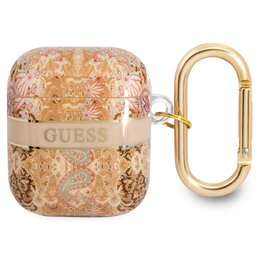 Etui na słuchawki GUESS Paisley Strap Złoty