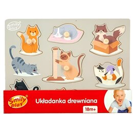 Układanka SMILY PLAY Kotki SPW83810 (7 elementów)