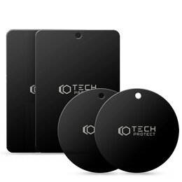 Blaszki magnetyczne TECH-PROTECT MetalPlate Magnetic Czarny (4 szt.)