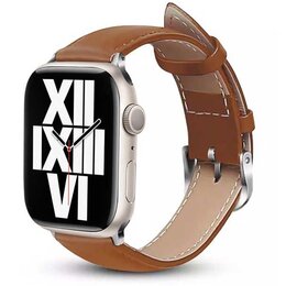 Pasek CRONG Noble Band do Apple Watch (44/45/46/49mm) Jasnobrązowy