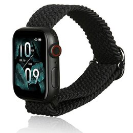 Pasek BELINE Textile do Apple Watch 2/3/4/5/6/7/8/SE/SE 2 (38/40/41mm) Czarny