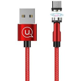 Kabel magnetyczny USB - Micro USB USAMS SJ474USB02 1 m Czerwony