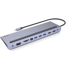 Hub UNITEK D1022B 11w1 USB Typu C, Pasywny