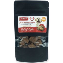 Przysmak dla psa 4DOGS Nadziewane ciasteczka dla psa na skórę i sierść 60g