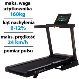 Bieżnia elektryczna FINNLO Endurance V-TFT 24km/h