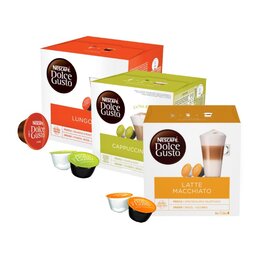 Kapsułki NESCAFE Dolce Gusto Latte Macchiato, Lungo, Cappuccino 3 x 16 szt.