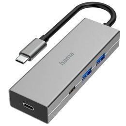 Hub HAMA 200136 USB Typu C, Pasywny