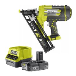 Gwoździarka RYOBI R15GN18-0 Airstrike 15G + Akumulator RYOBI ONE+ RC18120-120 2Ah 18V + ładowarka