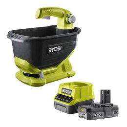 Siewnik RYOBI OSS1800 + Akumulator RYOBI ONE+ RC18120-120 2Ah 18V + ładowarka