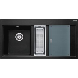 Zlewozmywak półtorakomorowy z ociekaczem FRANKE Mythos MTG 651-100 114.0675.935 Onyx 51.5x100