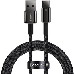 Kabel USB - USB-C BASEUS Tungsten Gold 1 m Czarny