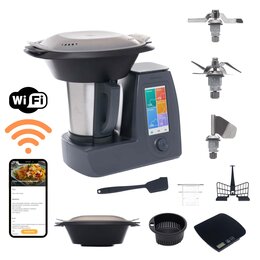 Robot wielofunkcyjny KOHERSEN CY021 2000W z wagą i funkcją gotowania (Wi-Fi) Szary