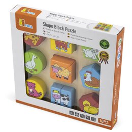 Puzzle VIGA Zwierzęta hodowlane 2w1 59585 (19 elementów)