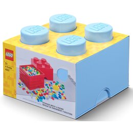 Pojemnik na LEGO klocek Brick 4 Jasnoniebieski 40031736