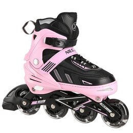 Łyżworolki NILS EXTREME NA11230A (43-45) Różowo-czarny
