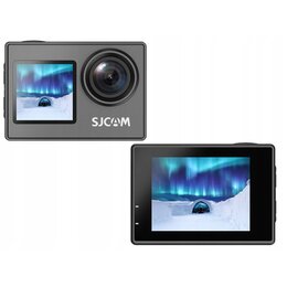 Kamera sportowa SJCAM SJ4000 Dual Screen Filmy 4K UHD 16MP, Obudowa wodoodporna IP68,wideorejstrator