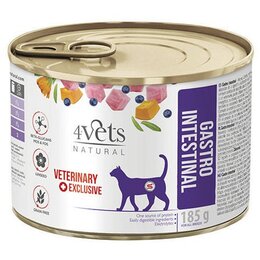 Karma dla kota 4VETS NATURAL Gastro Intenstinal Cat 185 g