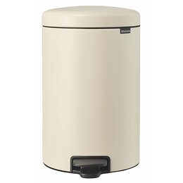 Kosz na śmieci z pedałem BRABANTIA 149948 NewIcon nie przepuszcza zapachów, łatwy w czyszczeniu 20L Beżowy