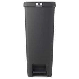Kosz na śmieci z pedałem BRABANTIA StepUp 800023 cichy domyk, platsyk  40L Ciemnoszary