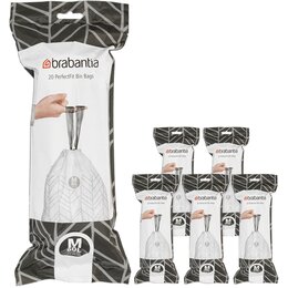 Worki na śmieci BRABANTIA 60L (120 sztuk) Czarny