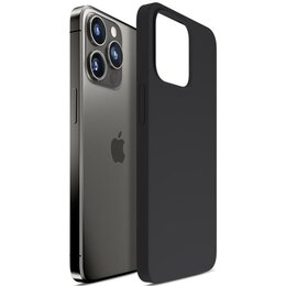 Etui 3MK Hardy Silicone MagCase do Apple iPhone 13 Pro Max Szaro-czarny