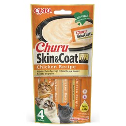 Przysmak dla kota INABA Churu Skin&Coat Kurczak (4 x 14 g)