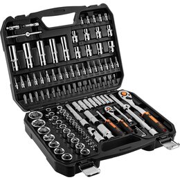 Klucze nasadowe NEO TOOLS CRV 10-066 (110 elementów)