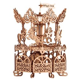 Zabawka drewniana WOOD TRICK Mechanisms 3D Carousel WDTK042 (179 elementów)