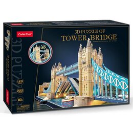 Puzzle 3D CUBIC FUN LED Tower Bridge L531H (222 elementów)