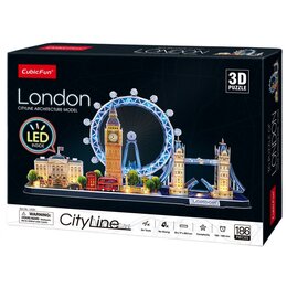 Puzzle 3D CUBIC FUN City Line Londyn L532H (186 elementów)
