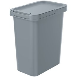 Kosz na śmieci uchylny KEDEN NKS12 Systema ramka stabilizująca worek, wąski kształt 12L Szary