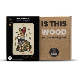 Puzzle WOOD YOU DO Wielkanocny Królik (100 elementów)