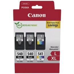 Zestaw tuszów CANON PG-540L / CL-541XL Czarny 2x 11 ml, Kolorowy 15 ml 5224B017