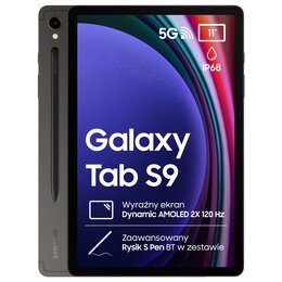 Tablet SAMSUNG Galaxy Tab S9 11" 12/256 GB 5G Wi-Fi Grafitowy + Rysik S Pen
