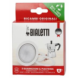 Uszczelka BIALETTI 6 TZ + Sitko (3 sztuki)