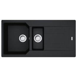 Zlewozmywak półtorakomorowy z ociekaczem FRANKE Urban UBG 651-100 GSC 114.0687.300 Onyx 50x100