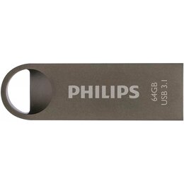 Pendrive PHILIPS Moon 3.1 64GB, USB 3.2 Gen. 2 (USB 3.1), Odczyt 180 Mb/s, Zapis 35 Mb/s