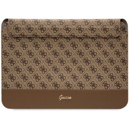 Etui na laptopa GUESS 4G Stripe Metal Logo 14 cali  Brązowy