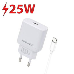 Ładowarka sieciowa BELINE BLNCW25C 25W GaN Biały