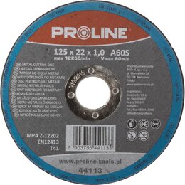 Tarcza do cięcia PROLINE 44113 125 mm
