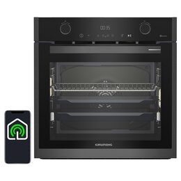 Piekarnik GRUNDIG GEBM19400DXHI Elektryczny Ciemny Inox A+