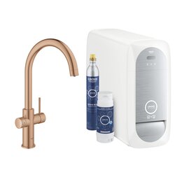 Bateria GROHE Blue Home 31455DL1 z filtrem Miedziane złoto