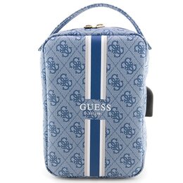 Torba na akcesoria GUESS 4G Printed Stripes Niebieski