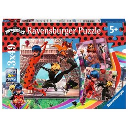 Puzzle RAVENSBURGER Miraculous Biedronka i Czarny Kot 5189 (147 elementów)