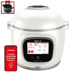 Multicooker TEFAL Cook4me Touch Pro CY943130 (Wi-Fi) z możliwością funkcjonalności AirFryera, z wbudowaną wagą oraz dostępem do ponad 1000 darmowych przepisów