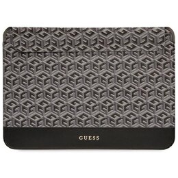 Etui GUESS Sleeve GCube Stripes 16 cali Czarno-szary