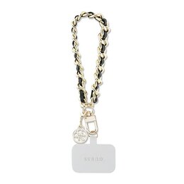 Zawieszka do telefonu GUESS Saffiano Chain 4G Charm Czarny